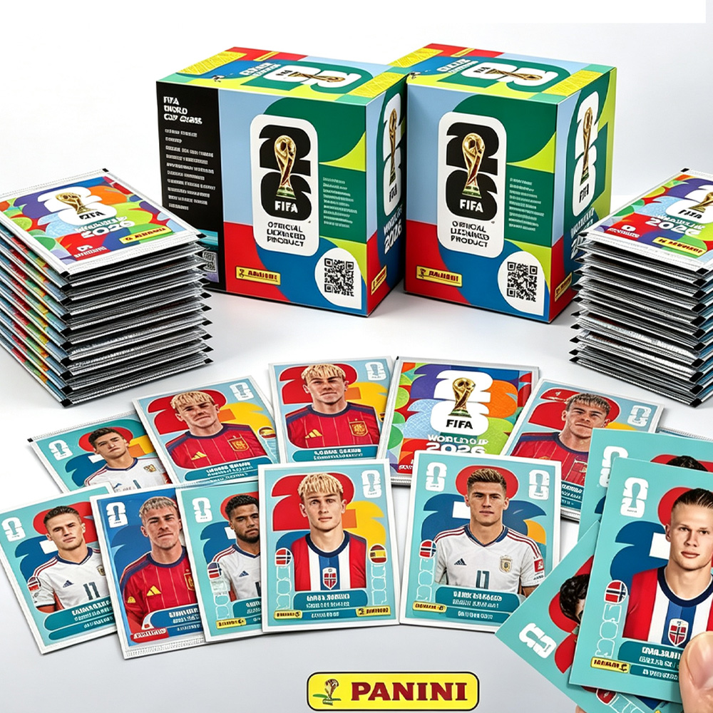 Sticker Sheet Set - パニーニ 2026 FIFAワールドカップ公式ステッカーボックス＆パック、サッカー選手コレクタブルステッカー、フットボールトレーディングコレクションステッカー