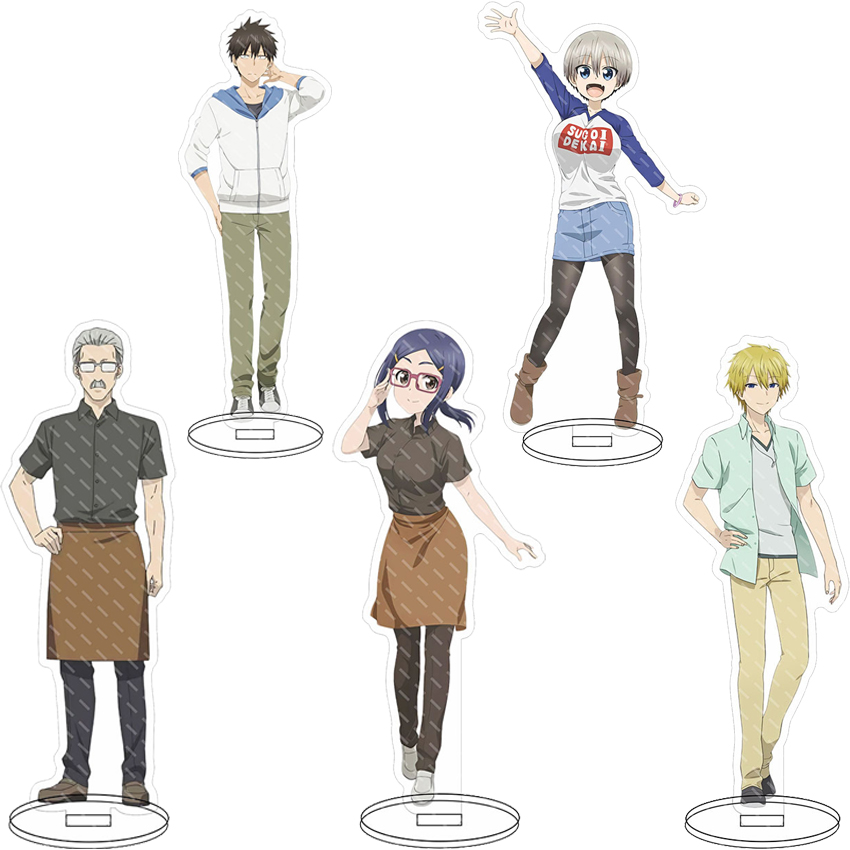 Given Anime Merchandise - 16CM アニメアクリルスタンド「宇崎ちゃんは遊びたい！」 ‌ 宇崎花、桜井真一、浅井あみ ‌ コスプレフィギュア装飾品ギフト