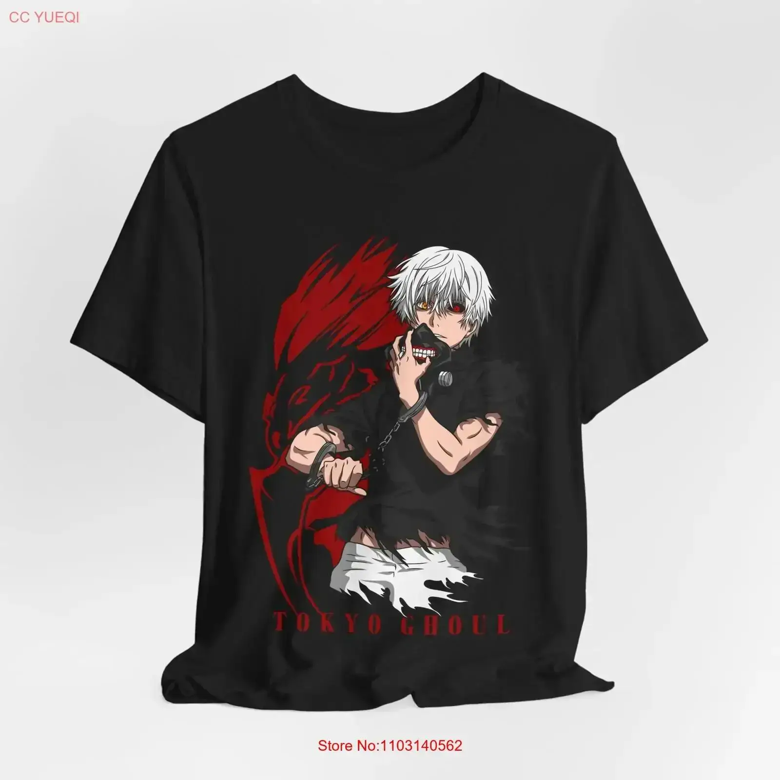 Anime Merchandise Tokyo - 東京グールアニメ Tシャツ ファングッズ ヴィンテージ ウォッシュド スタイリッシュ