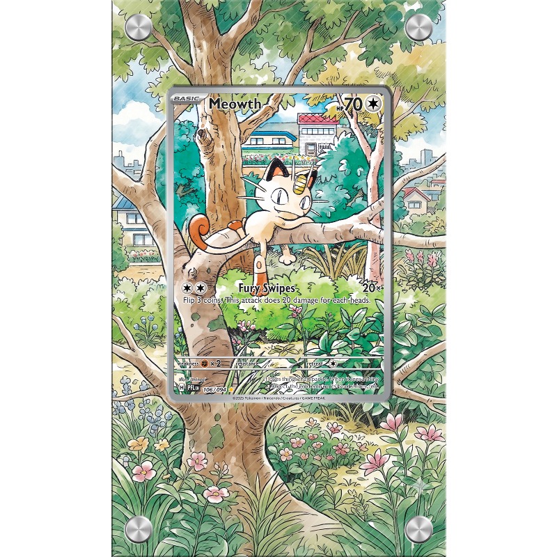 Anime Merchandise From Japan - アートディスプレイポケモンニャースカード PTCG キーホルダーアニメゲームグッズアニメ商品アクリル保護ケースおもちゃギフト