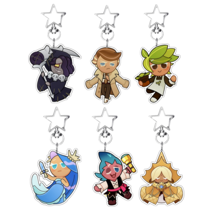 Anime Kingdom Merchandise - 6 センチメートルアクリルキーホルダー Cookie Run: Kingdom Q