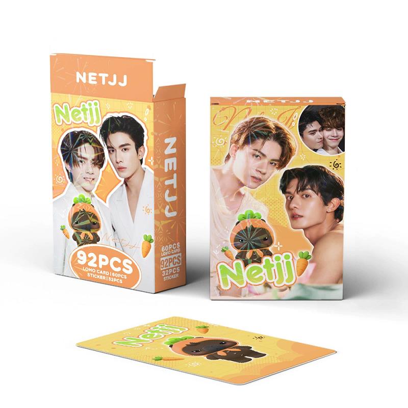 Sticker Sheet Set - 92枚セット NetJJ タイ BL俳優 ロモカードパック 60枚