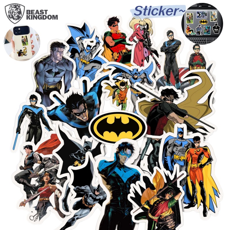 Anime Kingdom Merchandise - ビーストキングダム バットマン アニメグッズ 2D漫画 DIY グラフィティ装飾ステッカー