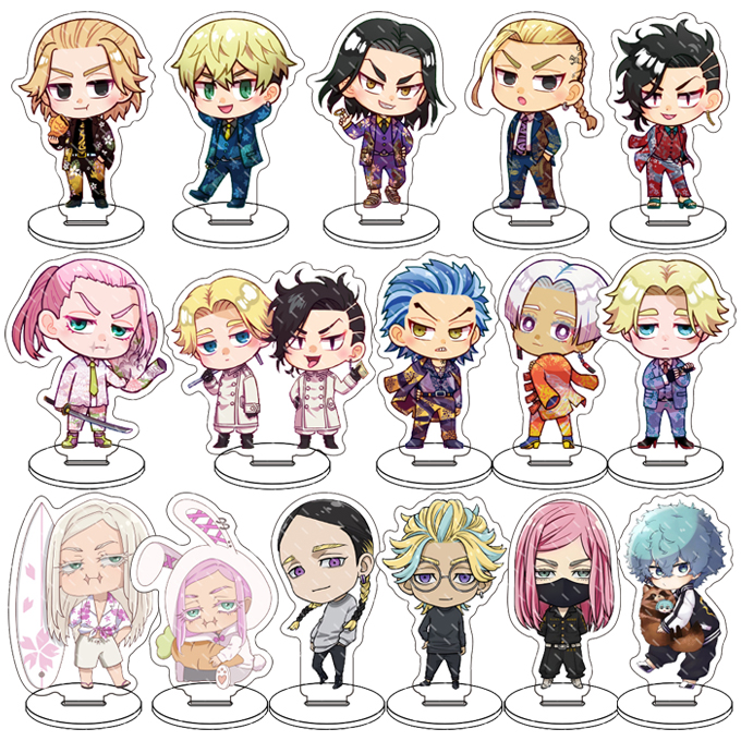 Anime Merchandise Tokyo - 東京リベンジャーズアクリル工芸品アニメグッズスタンドかわいいアイテムかわいいファンギフトキーホルダーバックパックアクセサリーペンダント 8 センチメートル