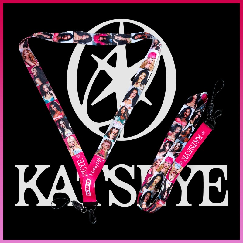 Anime Merchandise Bag - KATSEYE アニメ周辺機器電話ストラップかわいいプリント調節可能なハンドストラップポータブルリストストラップ携帯電話キーバッグギフト用