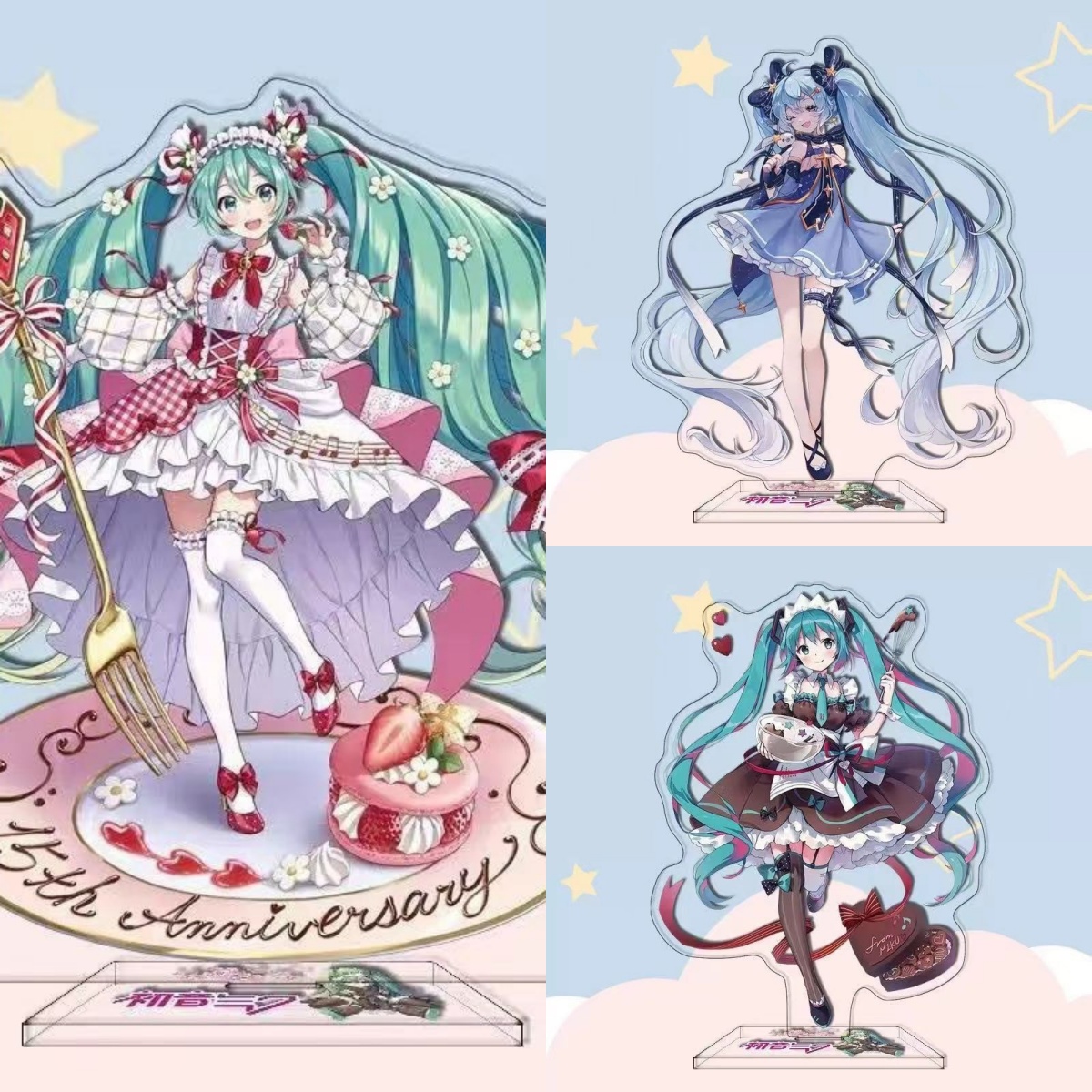Given Anime Merchandise - 初音ミク アニメキャラクター アクリルスタンド バーチャルシンガー デスクデコレーション ファンコレクション