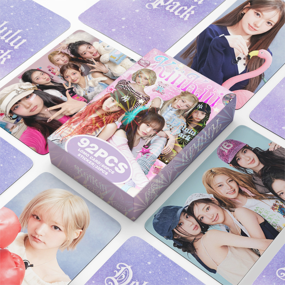 Sticker Sheet Set - 92枚入り KiiiKiii Delulu パック フォトカード ステッカー