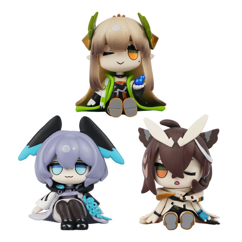 Anime Related Merchandise - 座り姿勢のフィギュア、ゲームシリーズ関連グッズ、ミニキュートな人型人形