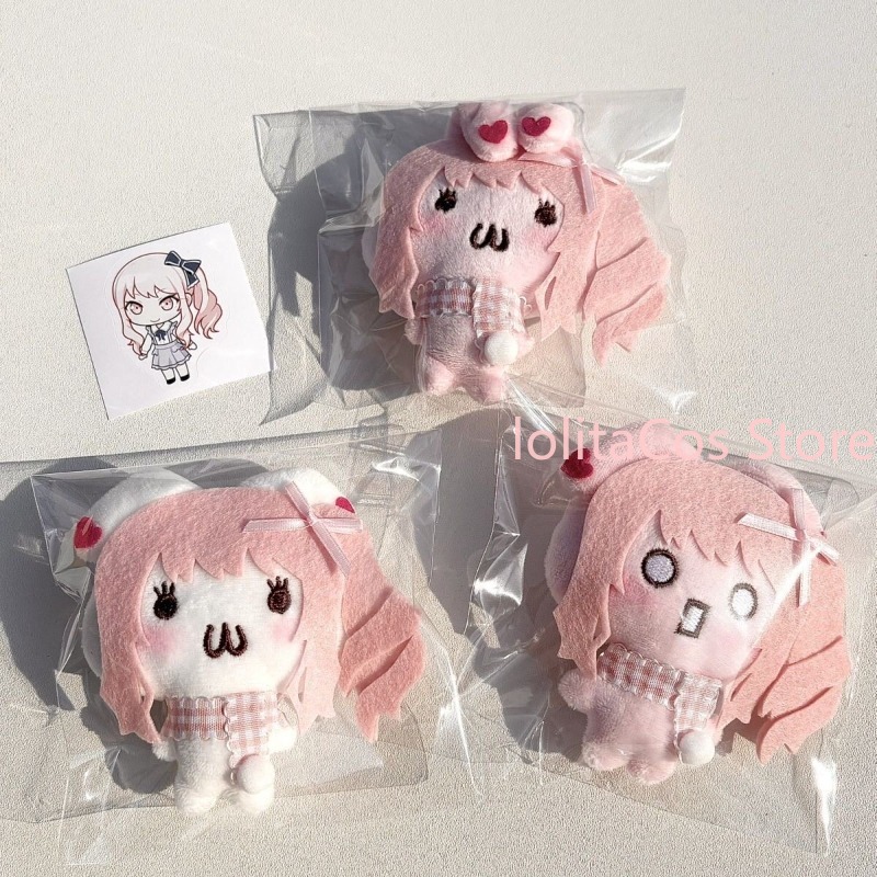 Anime Merchandise Bag - アニメ PJSK プロジェクトセカイ水木咲愛かわいいバニーぬいぐるみキーホルダーペンダントバッグチャーム手作りぬいぐるみおもちゃピンク女の子の誕生日プレゼント
