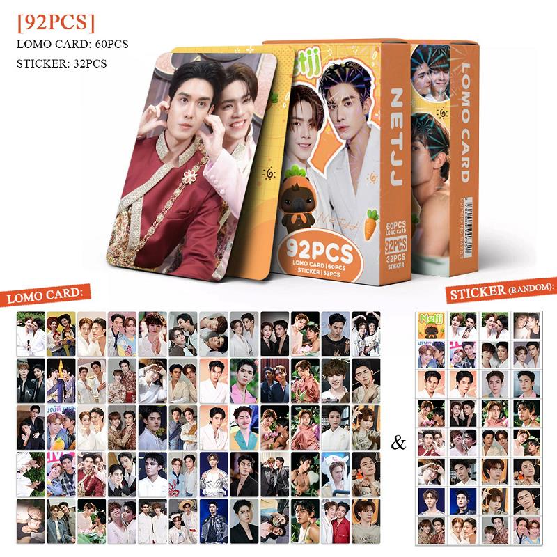 92枚セット NetJJ タイ BL俳優 ロモカードパック  - Sticker Sheet Set のレビューと価格