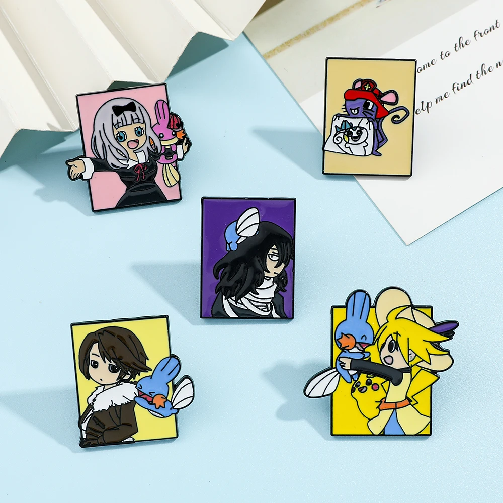5 個ポケモンアニメキャラクターブローチファッションエナメル - Enamel Pin Set のレビューと価格