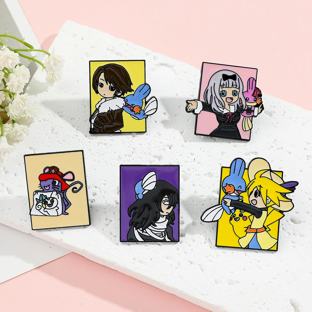 5 個ポケモンアニメキャラクターブローチファッションエナメル - Enamel Pin Set のレビューと価格