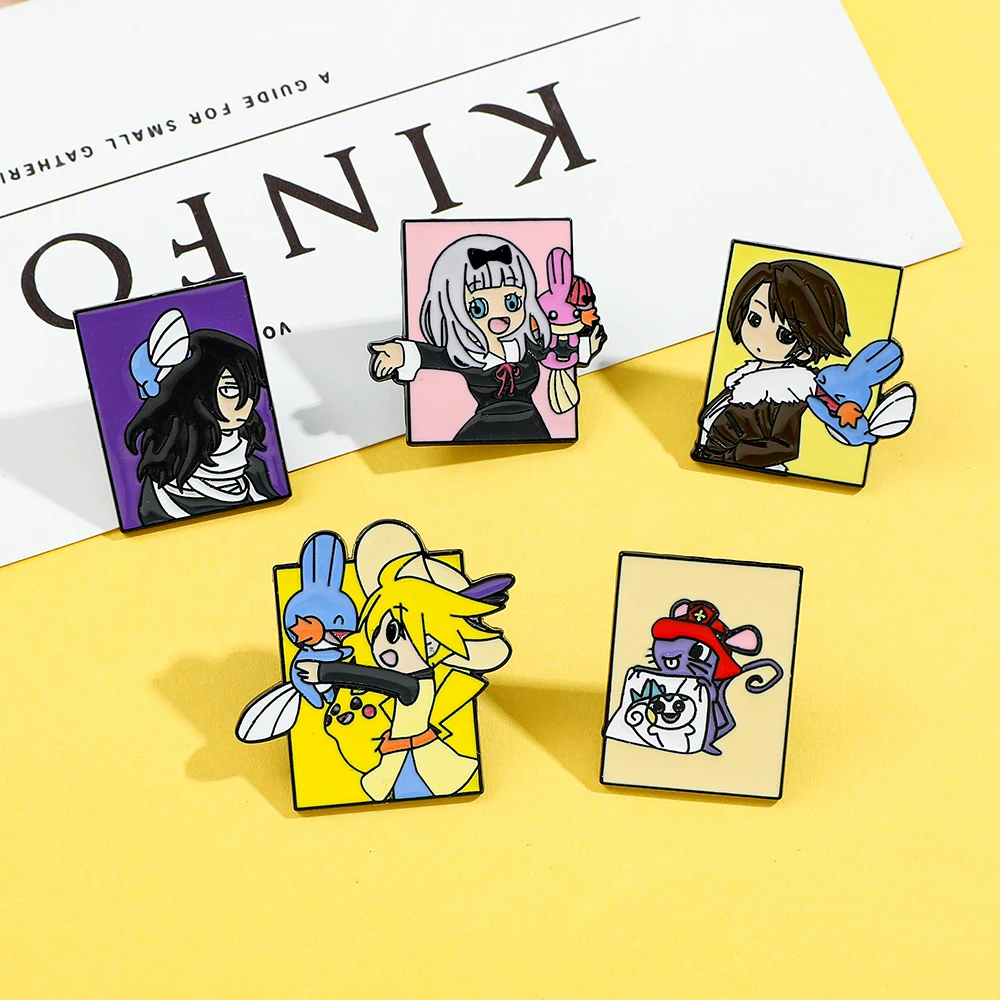 5 個ポケモンアニメキャラクターブローチファッションエナメル - Enamel Pin Set のレビューと価格