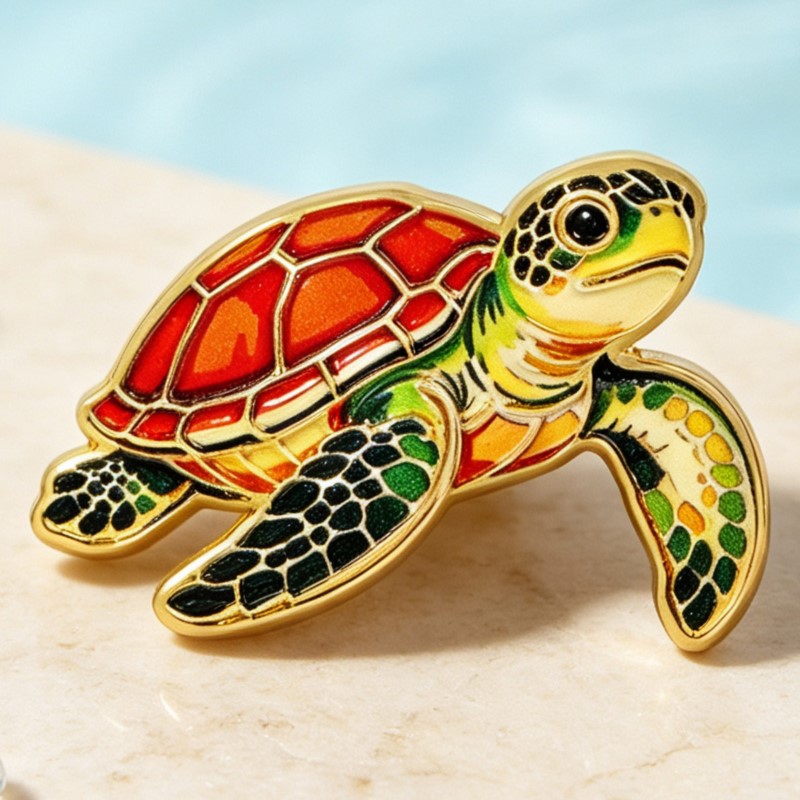 鮮やかな海の生き物エナメルピン、キュートな海の生き物ブローチ - Enamel Pin Set のレビューと価格