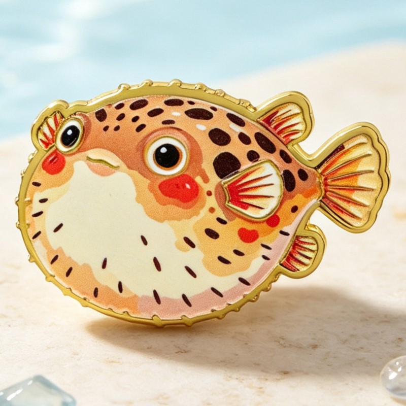 鮮やかな海の生き物エナメルピン、キュートな海の生き物ブローチ - Enamel Pin Set のレビューと価格