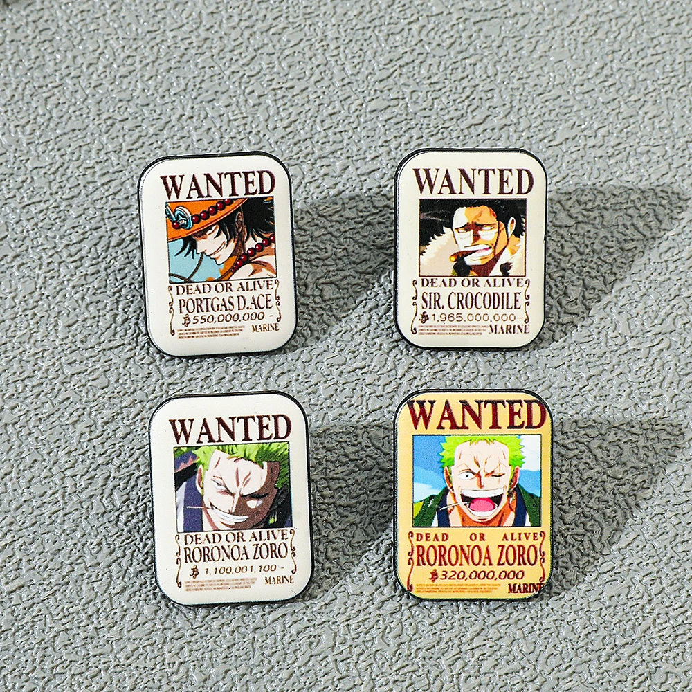 4個セット ワンピース アニメ ブローチ エース ゾロ クリ - Enamel Pin Set のレビューと価格