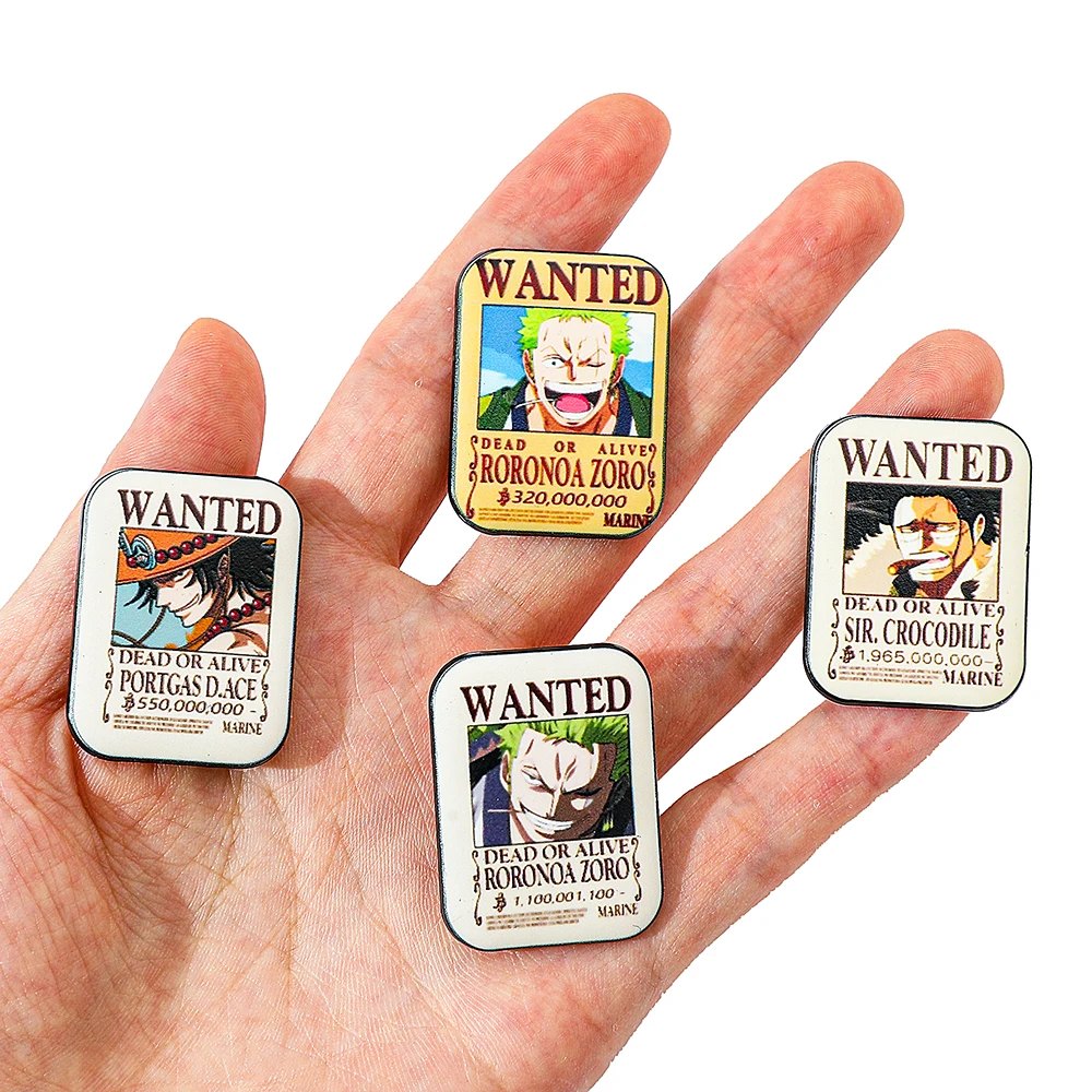4個セット ワンピース アニメ ブローチ エース ゾロ クリ - Enamel Pin Set のレビューと価格