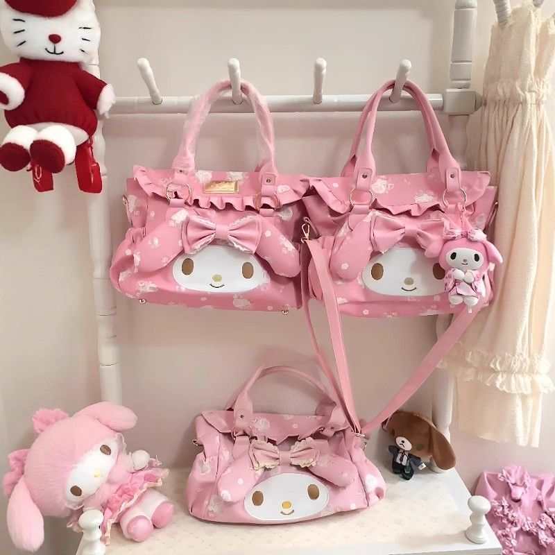 マイメロディ漫画のかわいいショルダーバッグ、手持ちショルダー - Anime Tote Bag のレビューと価格