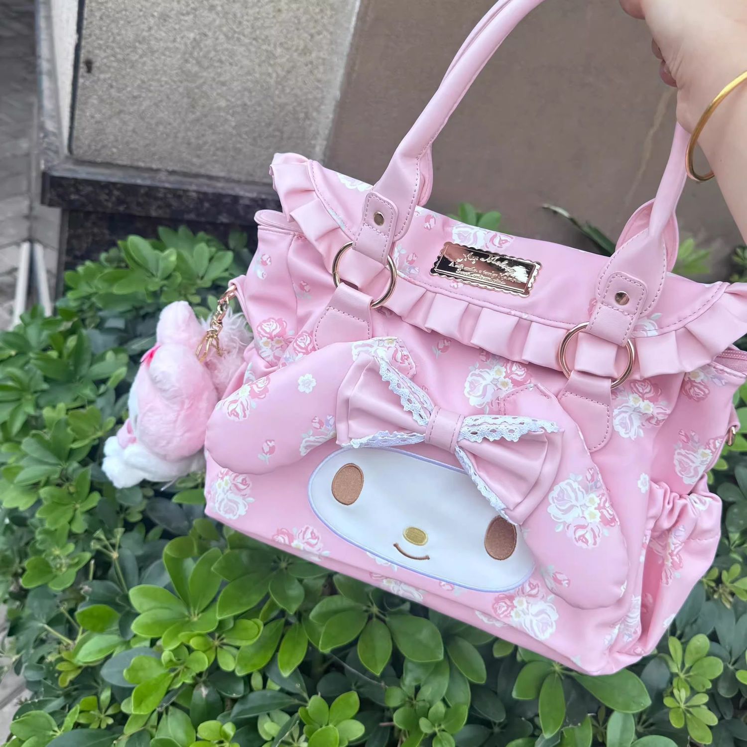 マイメロディ漫画のかわいいショルダーバッグ、手持ちショルダー - Anime Tote Bag のレビューと価格