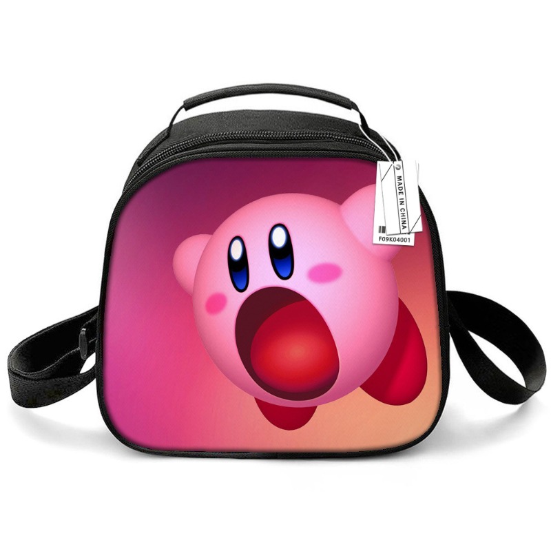 カービーゲームかわいい漫画プリント断熱ランチバッグポータブル - Anime Tote Bag のレビューと価格