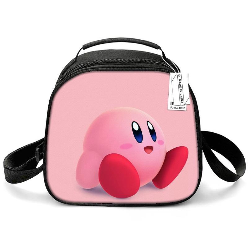 カービーゲームかわいい漫画プリント断熱ランチバッグポータブル - Anime Tote Bag のレビューと価格