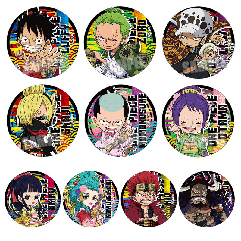 ワンピース Qバージョン アニメバッジ ルフィ トラファルガ - Anime Merchandise Types のレビューと価格