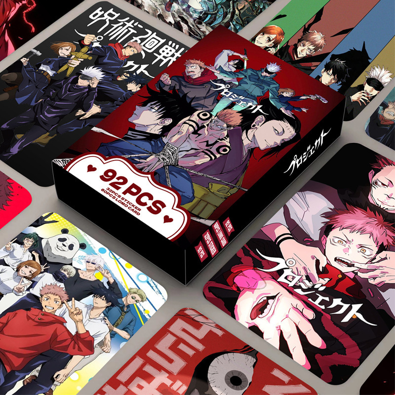 92枚入りカード、呪術廻戦両面カード、LOMOカード、アニメ - Anime Merchandise Bag のレビューと価格