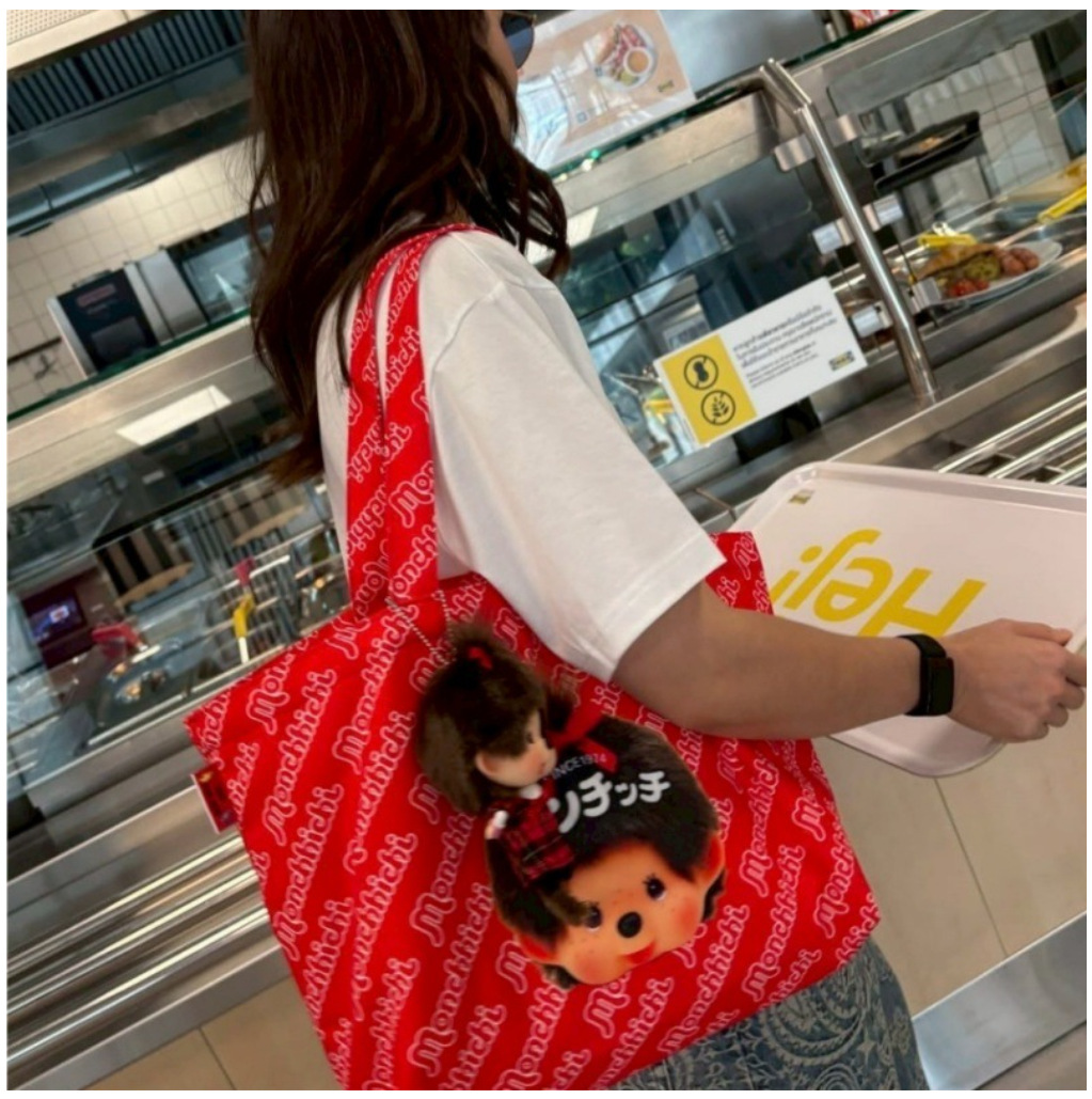 日本、韓国、タイの漫画モンチチキャンバスハンドバッグカジュア - Anime Tote Bag のレビューと価格