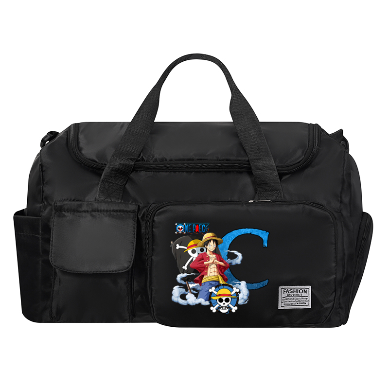 ワンピース男性女性旅行バッグアニメ A-Z 文字プリント防水 - Anime Tote Bag のレビューと価格