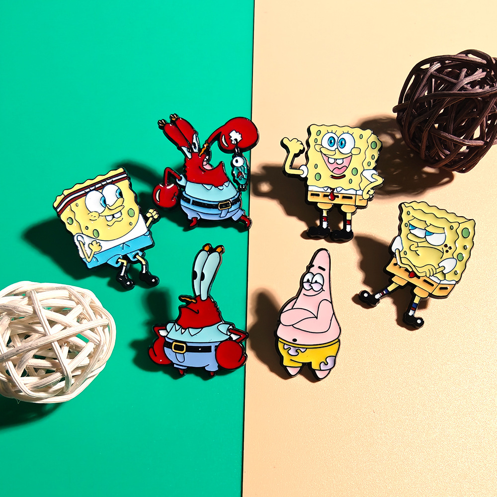 6個セット スポンジ・ボブ スクエアパンツ アニメ漫画ブロー - Enamel Pin Set のレビューと価格