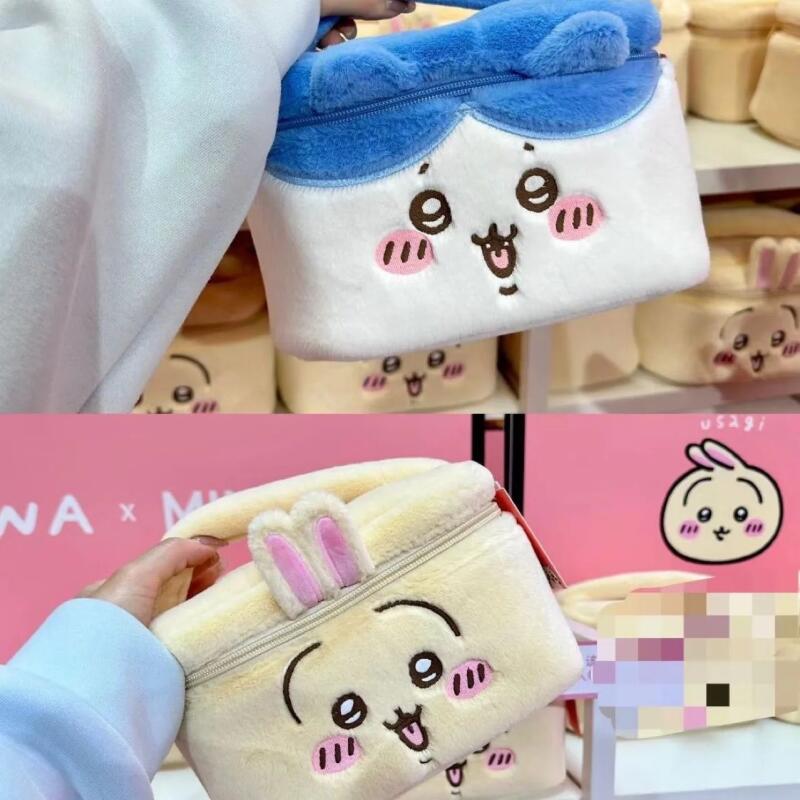 かわいいちいかわ化粧品バッグ大容量マルチポケットデザイン化粧 - Anime Tote Bag のレビューと価格
